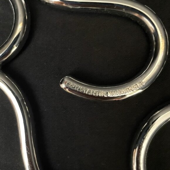 Konstantin Slawinski Chrome Metal Spaghetti Portioner Noodle Trivet Scroll - Picture 3 of 3